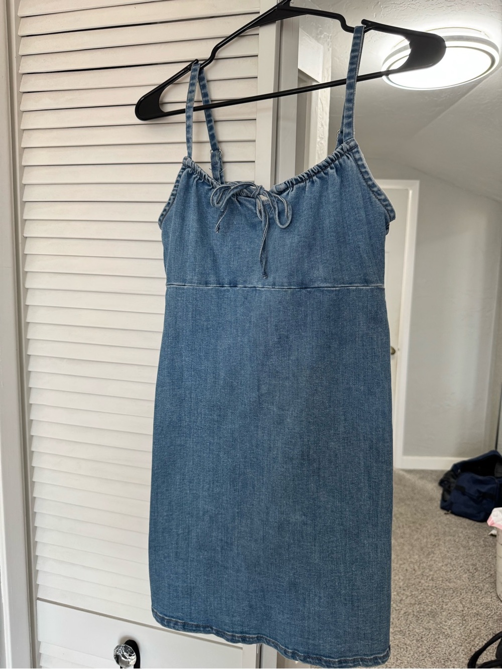 Hollister denim Spaghetti Strap Mini Dress